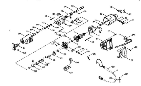 Unit Parts Diagram and Parts List for 737 TYPE 1 Porter Cable Reciprocating Saw